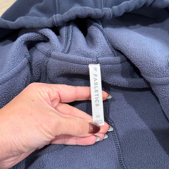 FABLETICS Thunder Blue Valentina Long Cardigan Open Front Cozy Long Sleeve Sz M - Picture 5 of 11